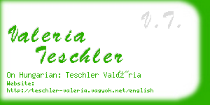 valeria teschler business card
